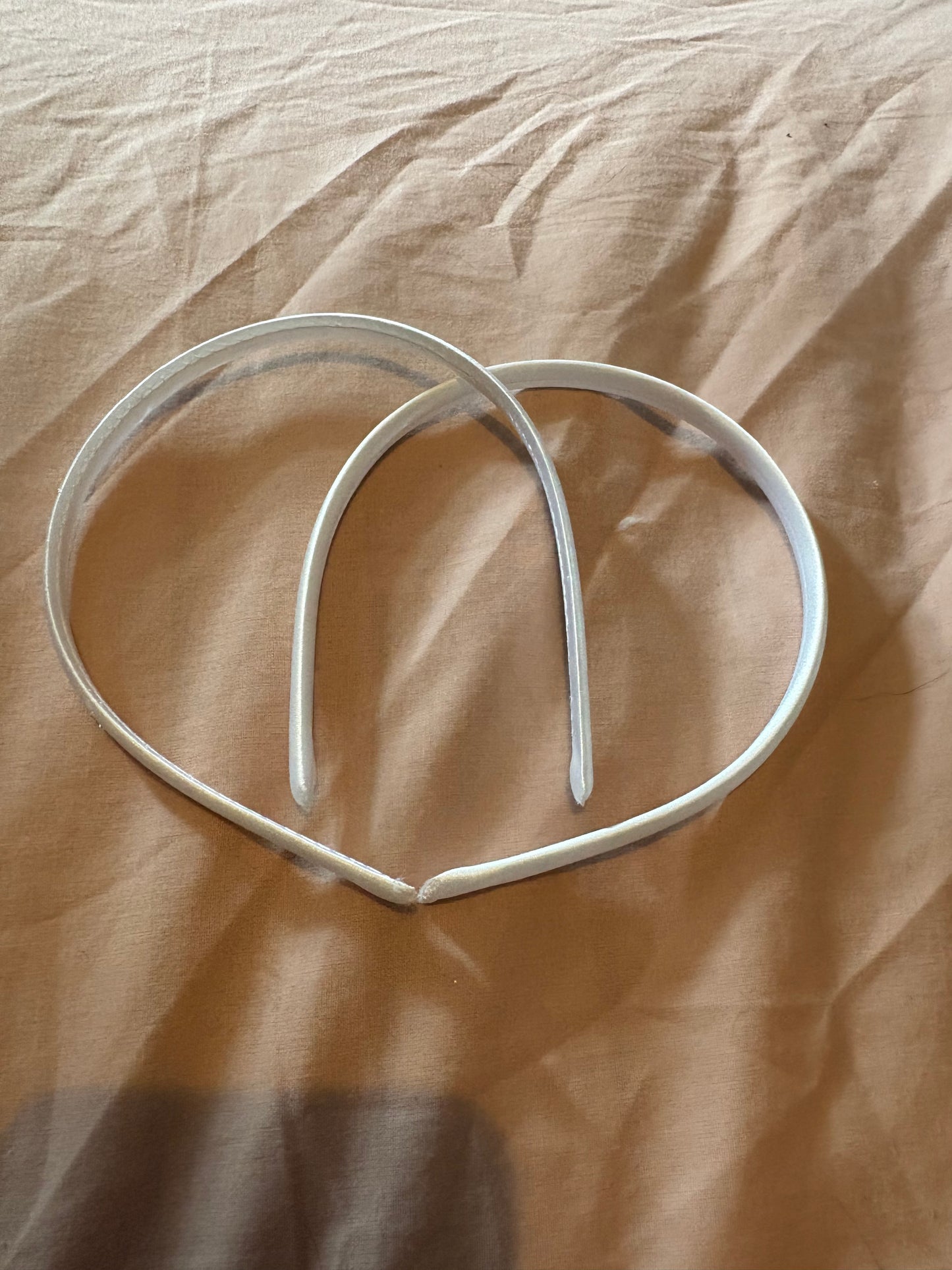 White Satin Headband