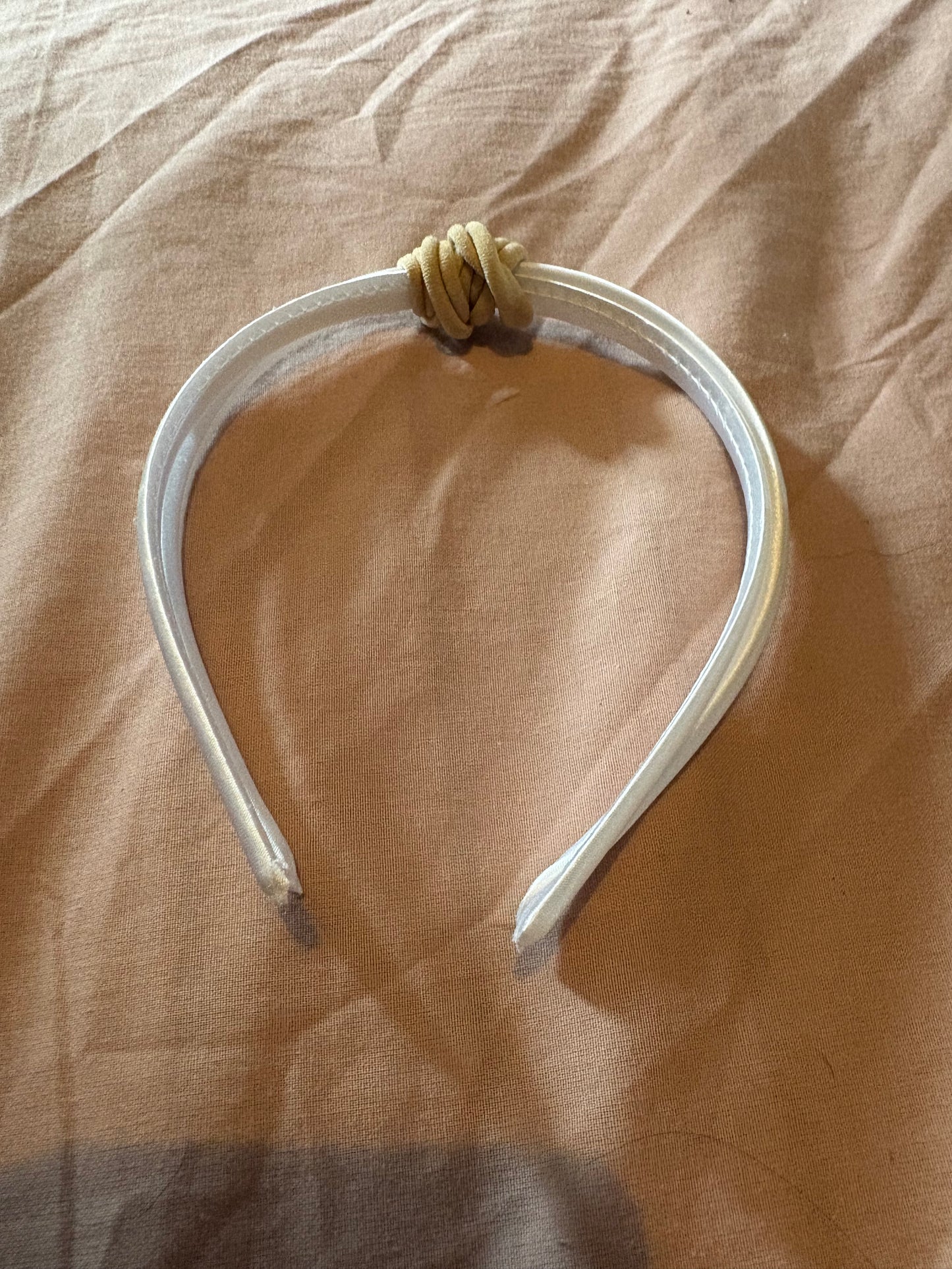 White Satin Headband
