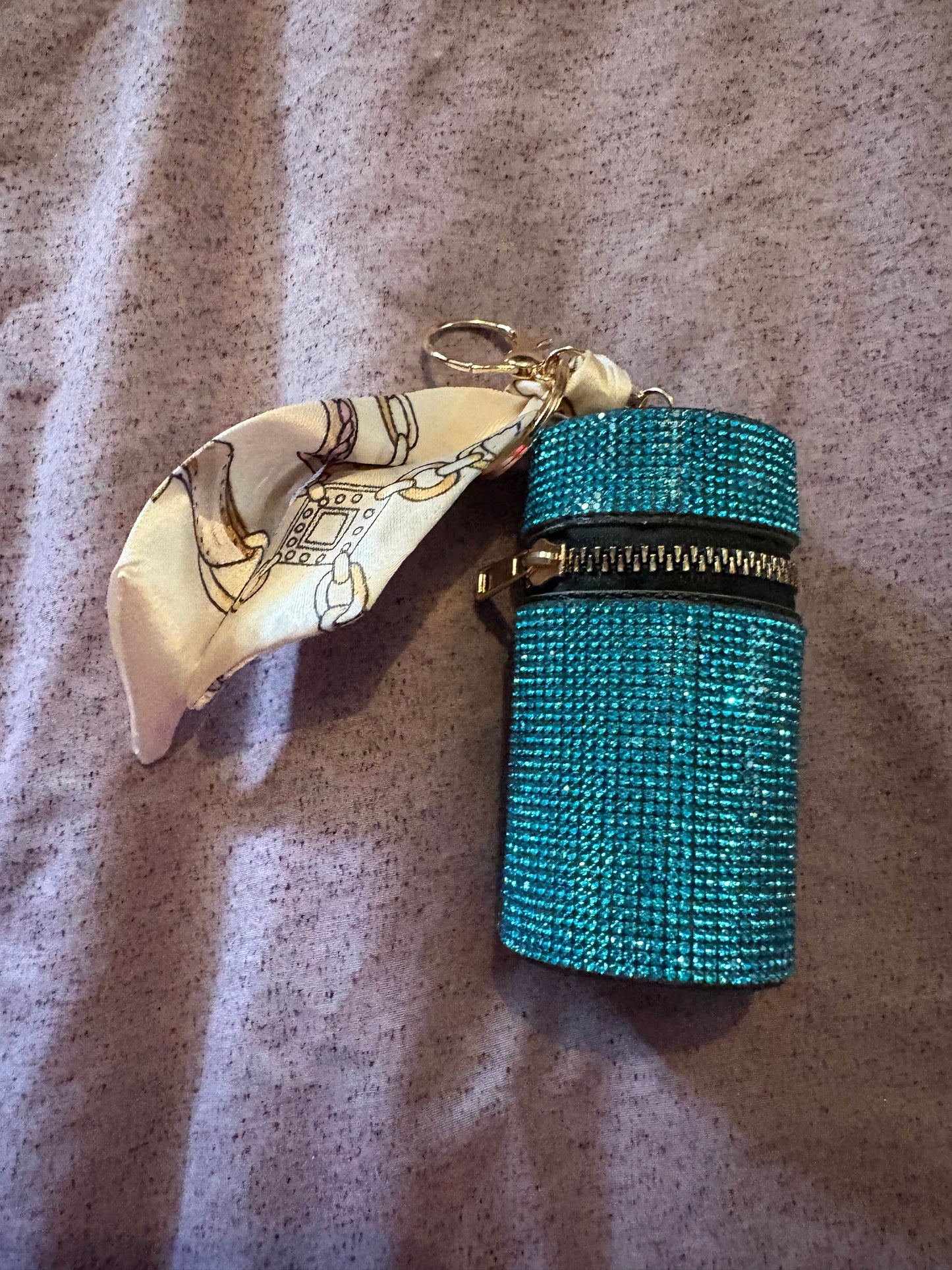 Mini Vintage Coin/Purse - Classic & Multifunctional- Blue Sparkles