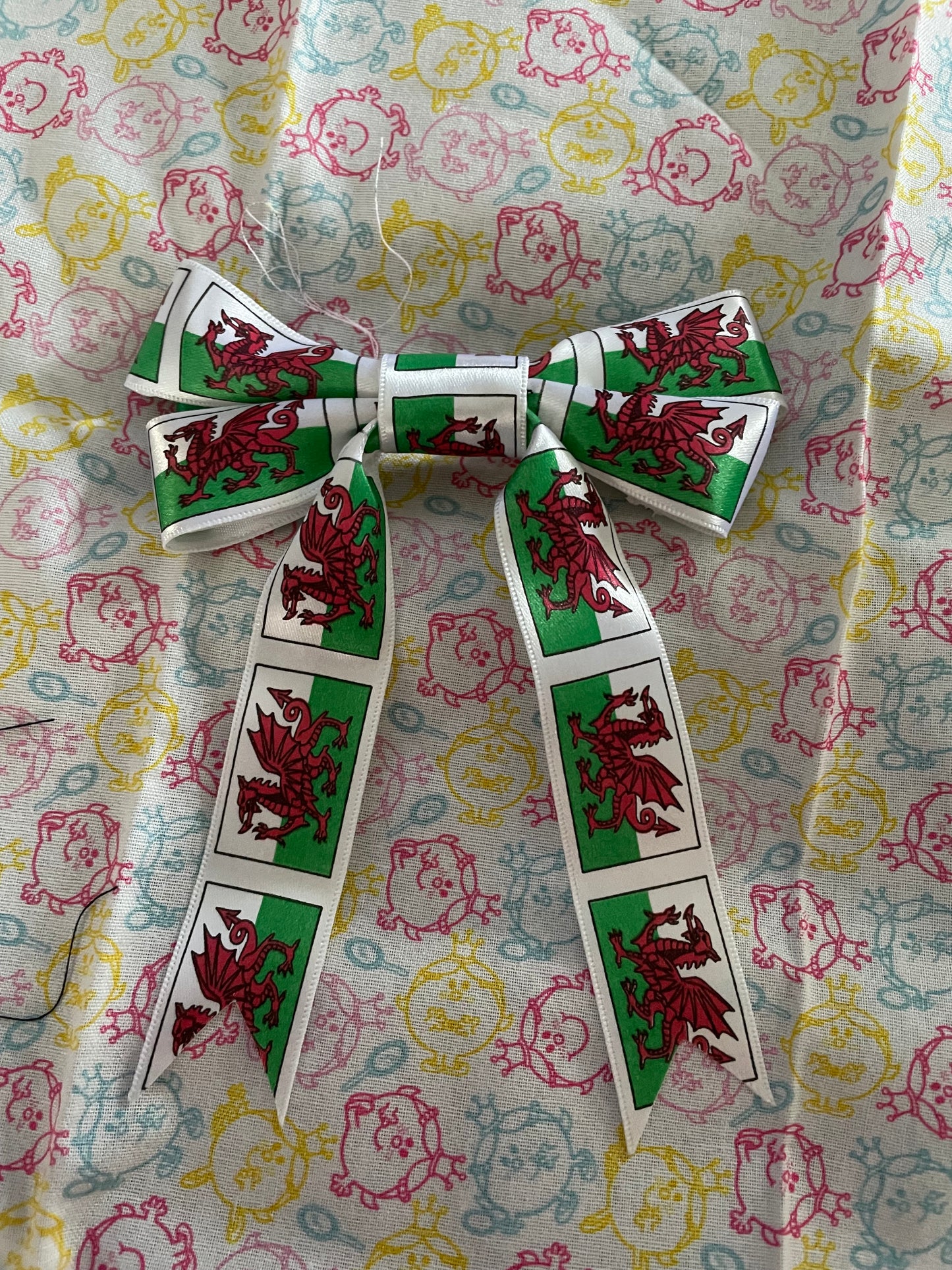 Welsh Hair Bow – Handmade with Pride