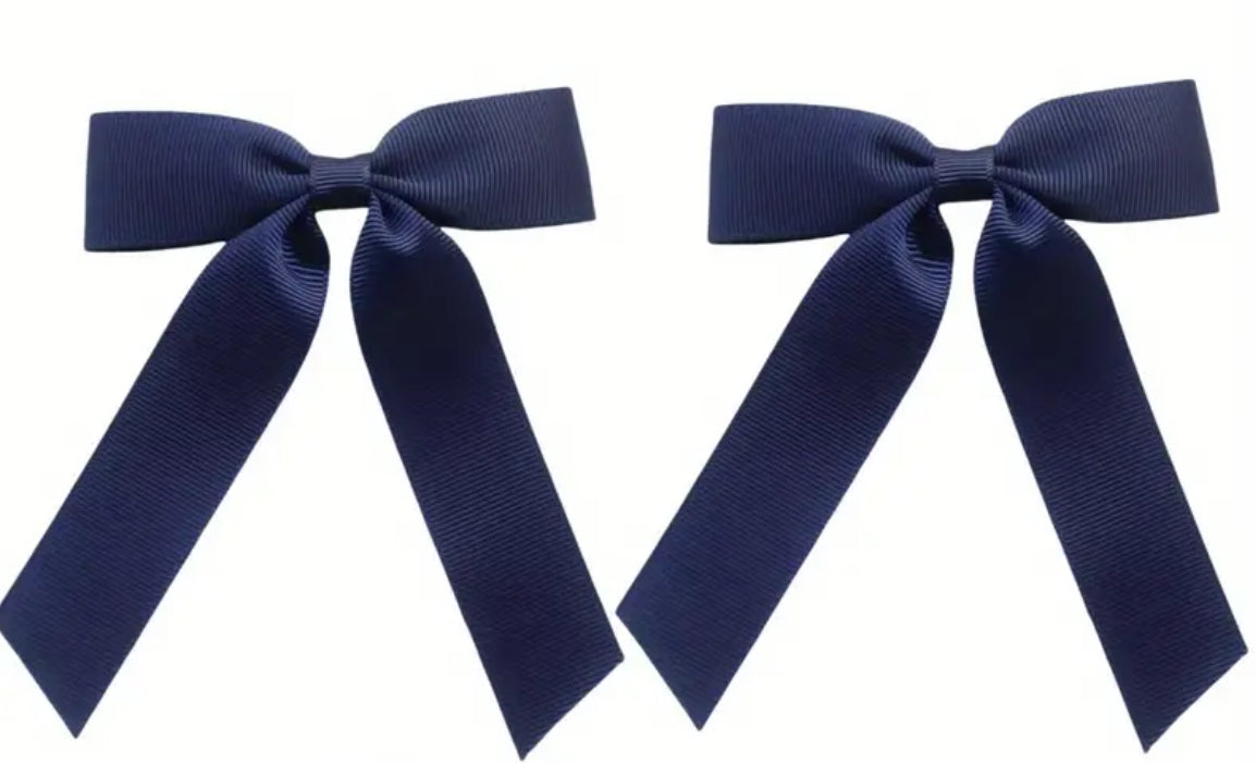 Blue/Grey School Hair Accessories