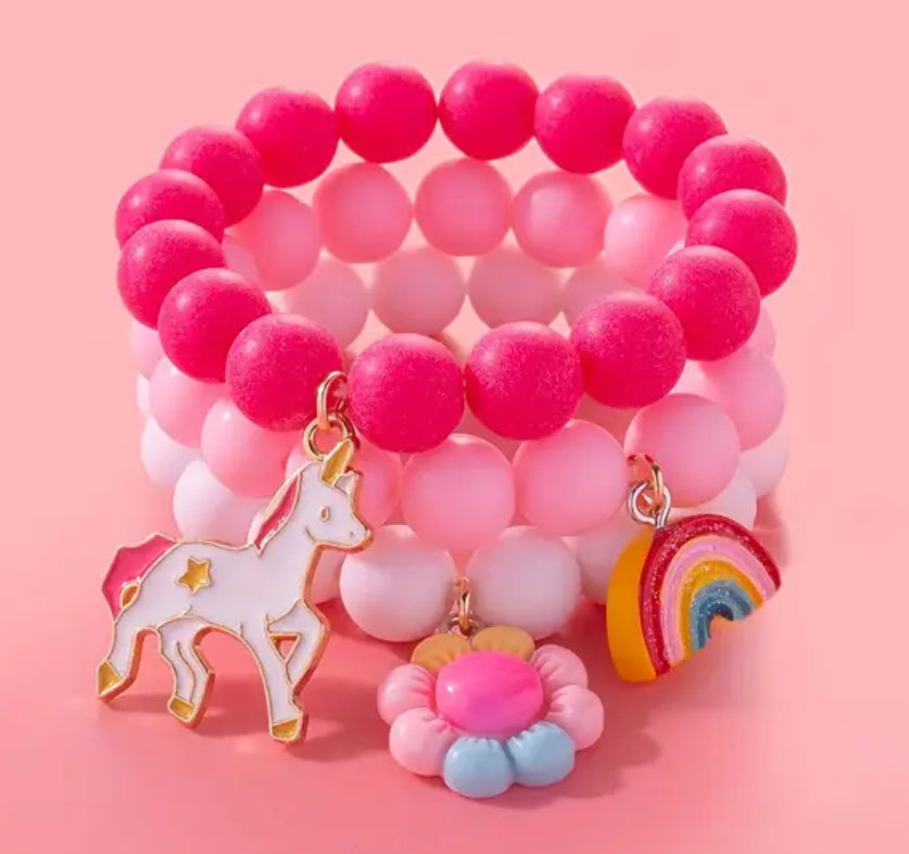 3 Pieces Unicorn Bracelets