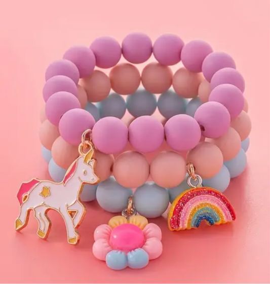 3 Pieces Unicorn Bracelets