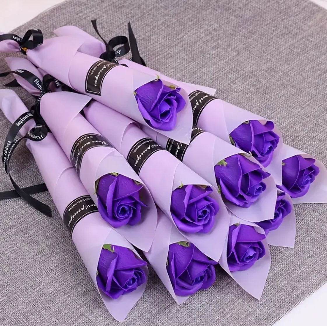 Soap Flowers Single Stem