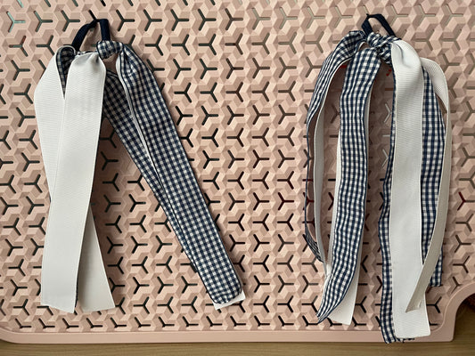 Navy/White School Hair Accessories Bundle