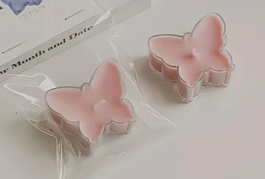 Set of 2 Butterfly Candles