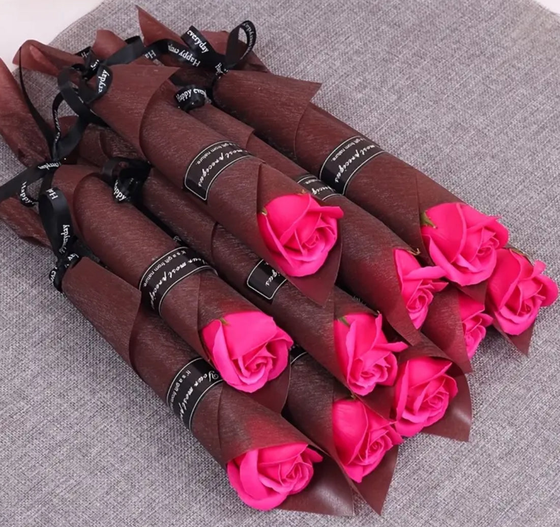 Soap Flowers Single Stem