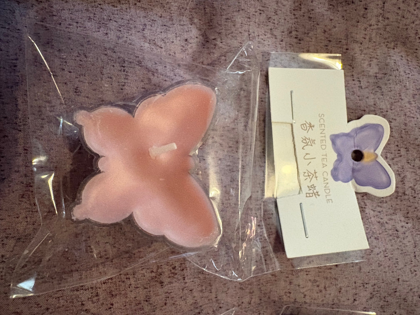 Set of 2 Butterfly Candles