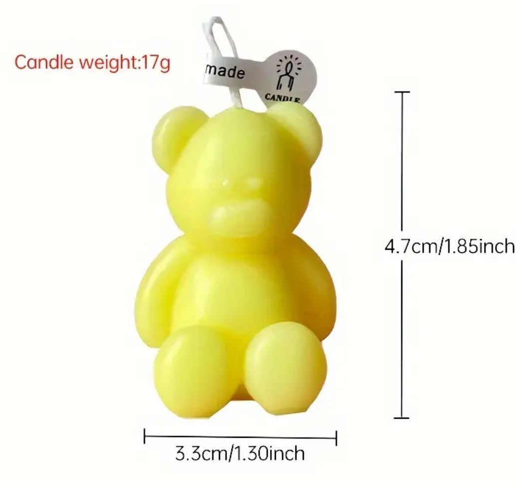 Adorable Mini Bear Candles