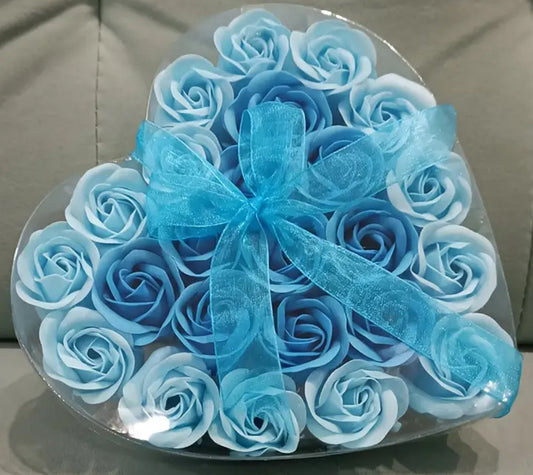 Heart Shaped Rose Soap Flowers