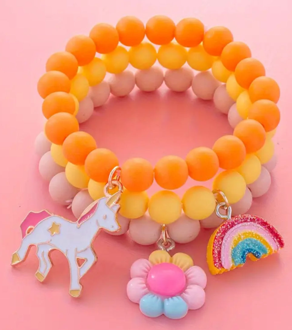3 Pieces Unicorn Bracelets