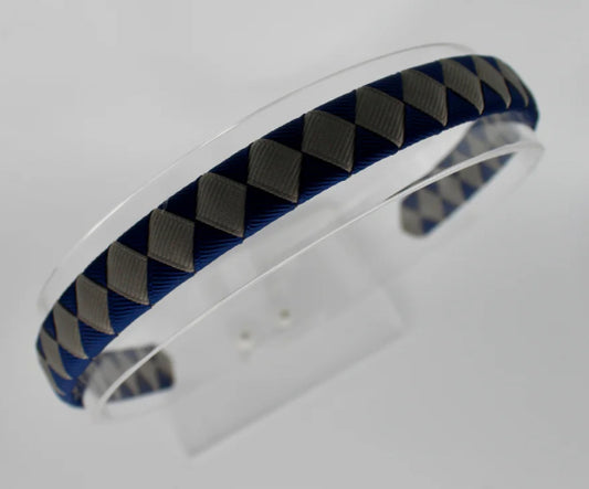Navy/Grey School Hairband