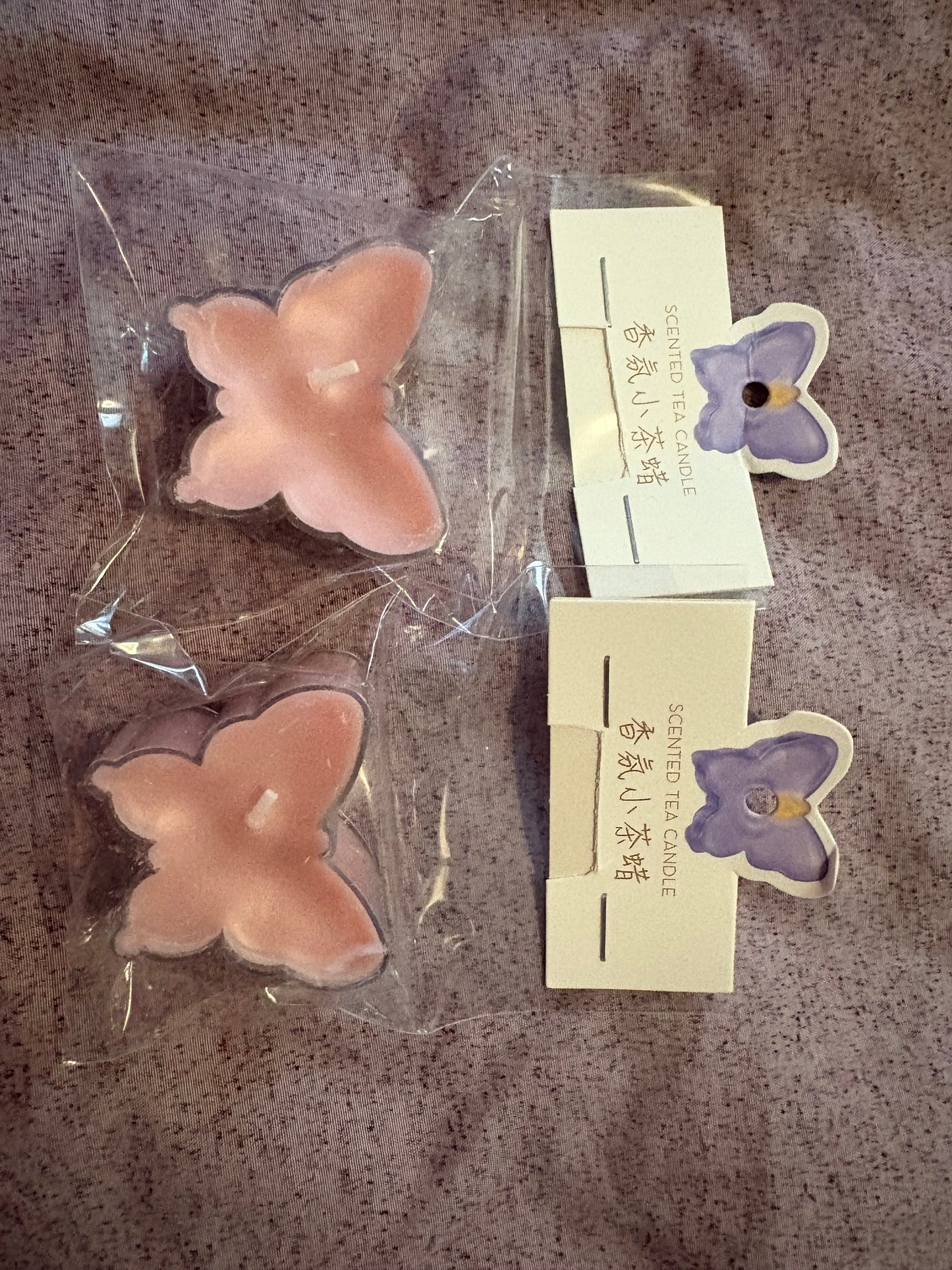 Set of 2 Butterfly Candles