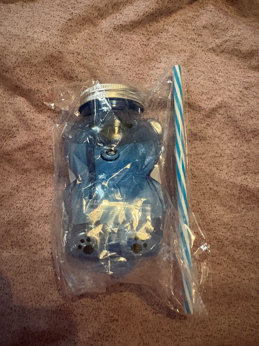 Teddy Bear Drink Bottles with Straw