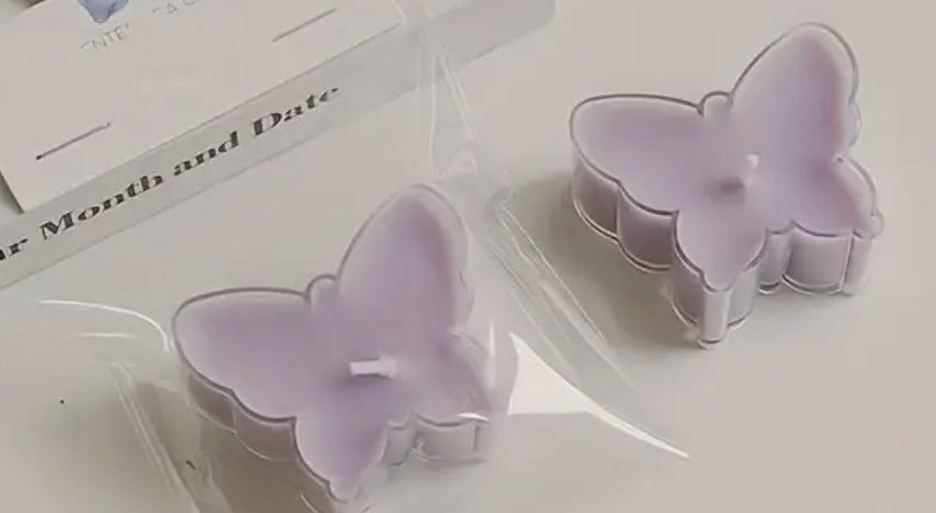 Set of 2 Butterfly Candles