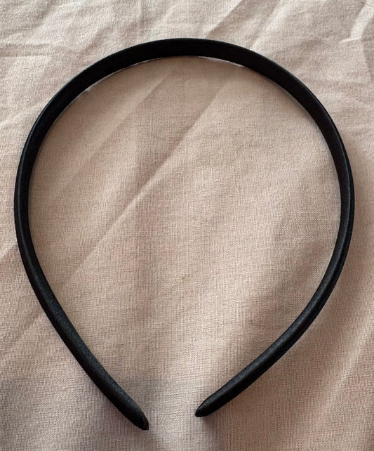 Black Satin Headband