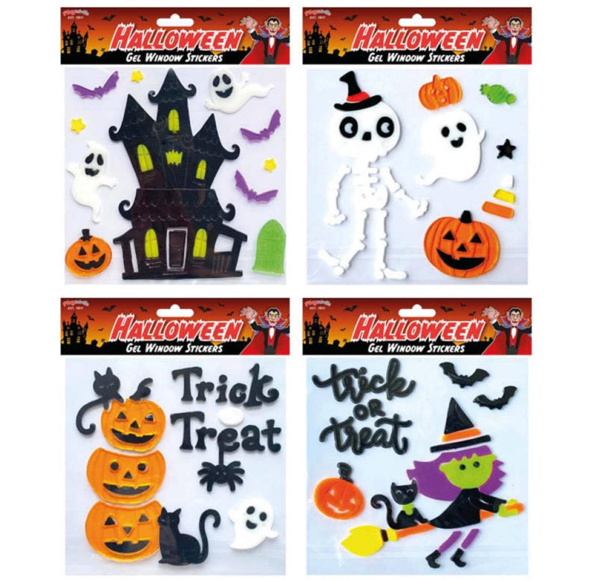 Halloween Gel Window Stickers