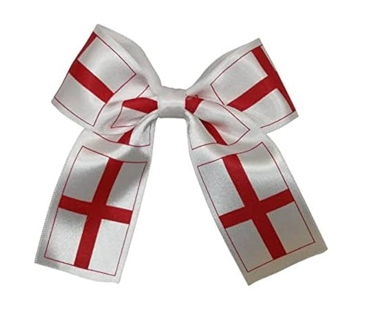 England Hair Bow - Handmade with a Roar 🏴󠁧󠁢󠁥󠁮󠁧󠁿