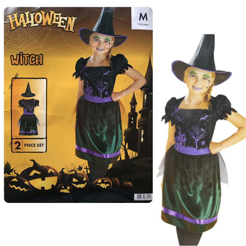 Witch Halloween Costume Age 4-6 Years